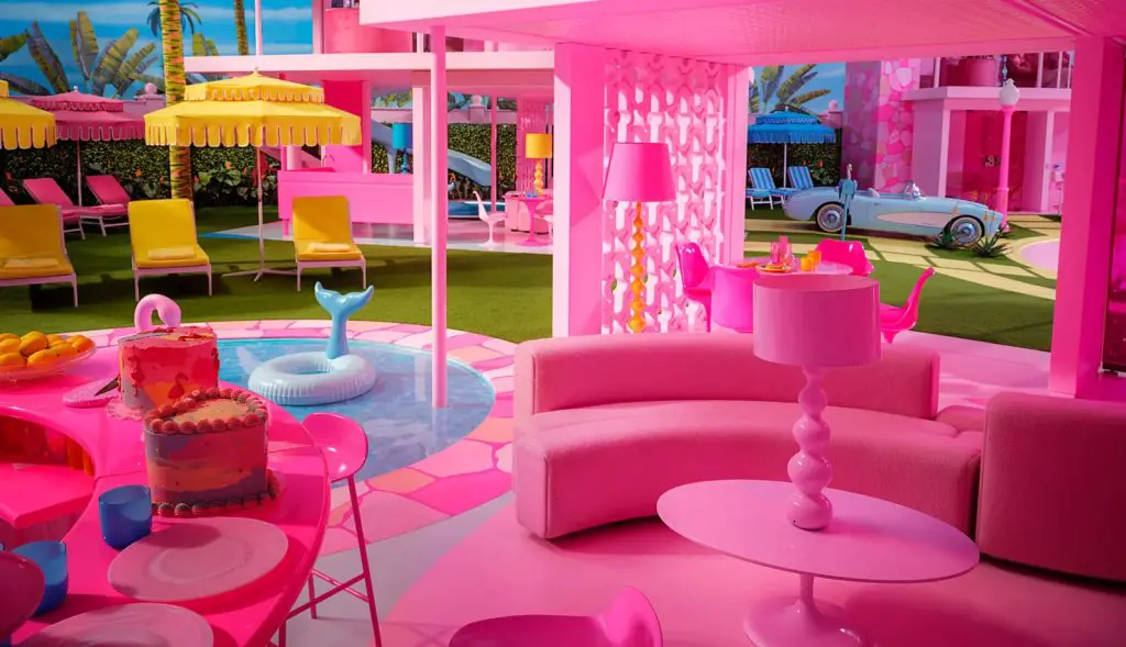 barbie house looking to outside