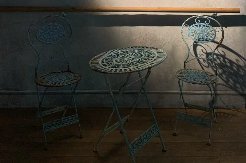 red shoes exhibition film and furniture