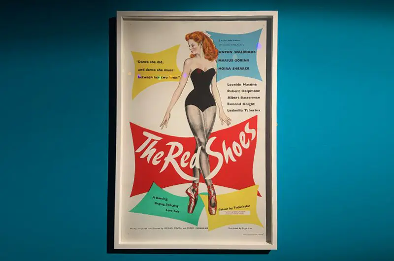 red shoes exhibition film and furniture