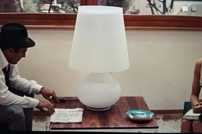 Table lamp by Max Ingrand for Fontana Arte as seen in Le Mepris