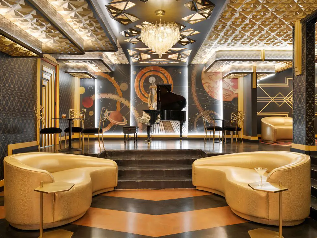 Erik and Tom's basement entertainment space