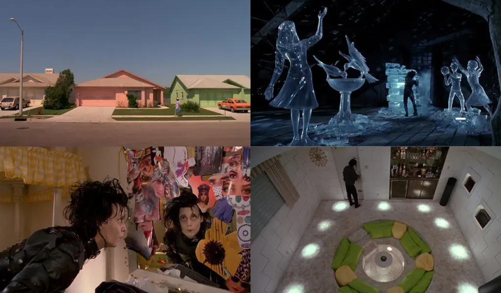 Edward Scissorhands film sets