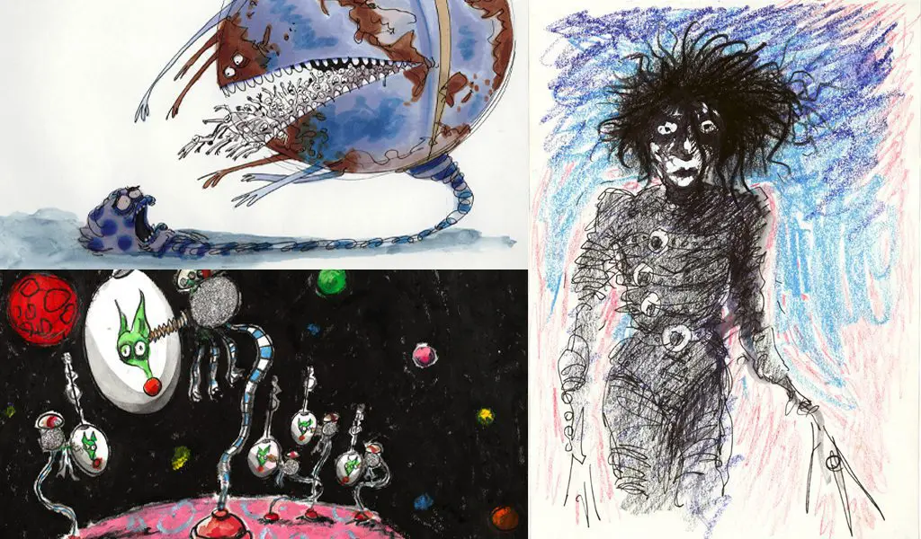 Tim Burton drawings
