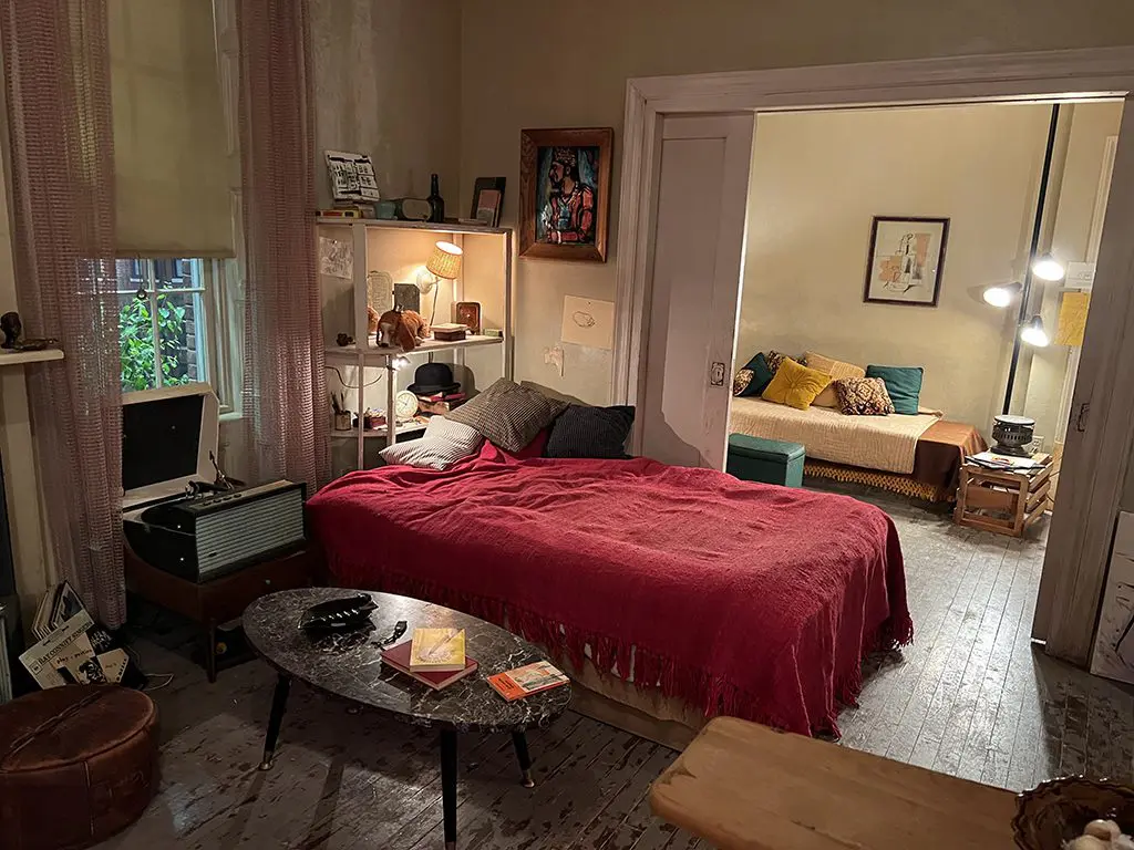 Bob Dylan's apartment in A Complete Unknown