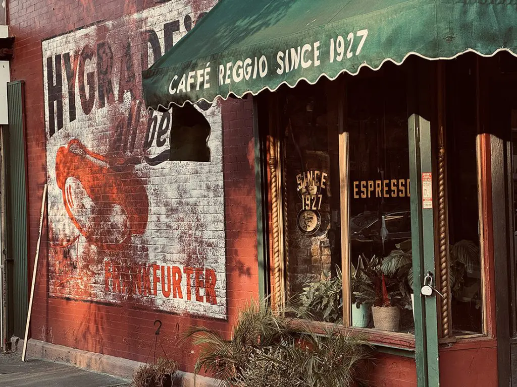 Street scenes and signage in A Complete Unknown