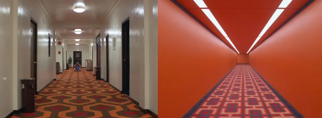 the shining film references in the substance corridor crop