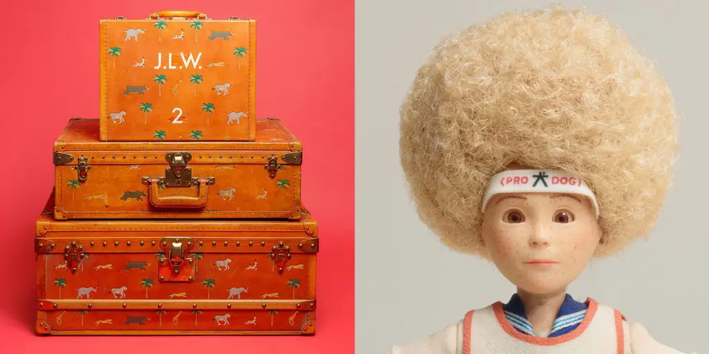 wes anderson suitcases and model