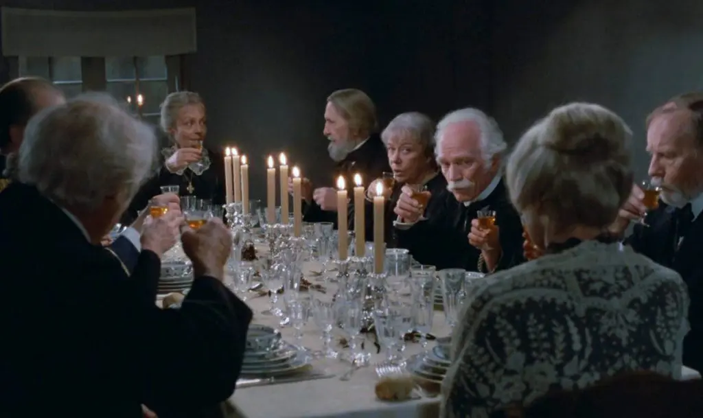 Babettes Feast dining table scene