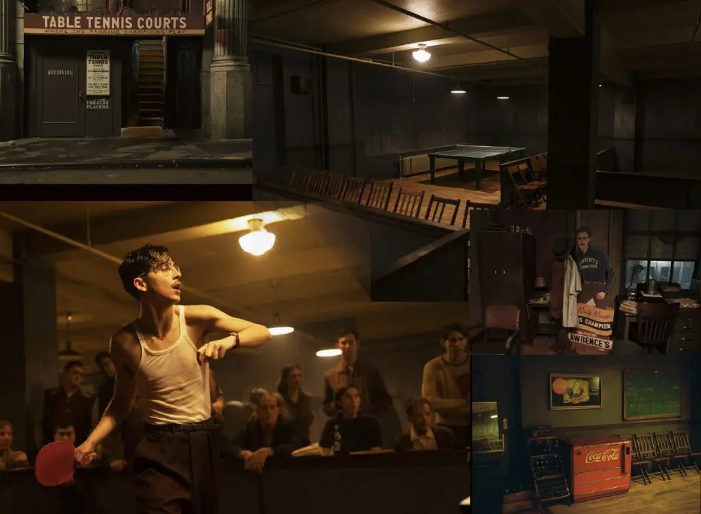 Marty Supreme film set Oscar and BAFTA Production Design