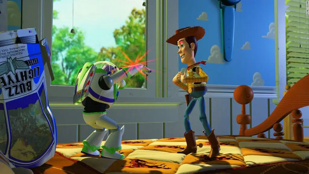 Andy's bedroom in Toy Story