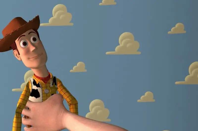 toy story blue sky white clouds woody