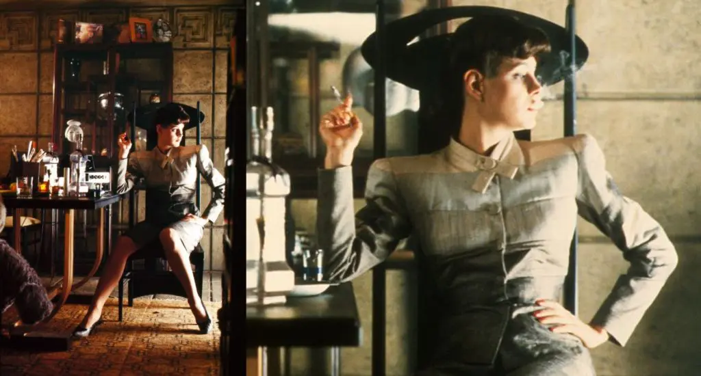 Rachel in Mackintosh's Argyle chair in Blade Runner