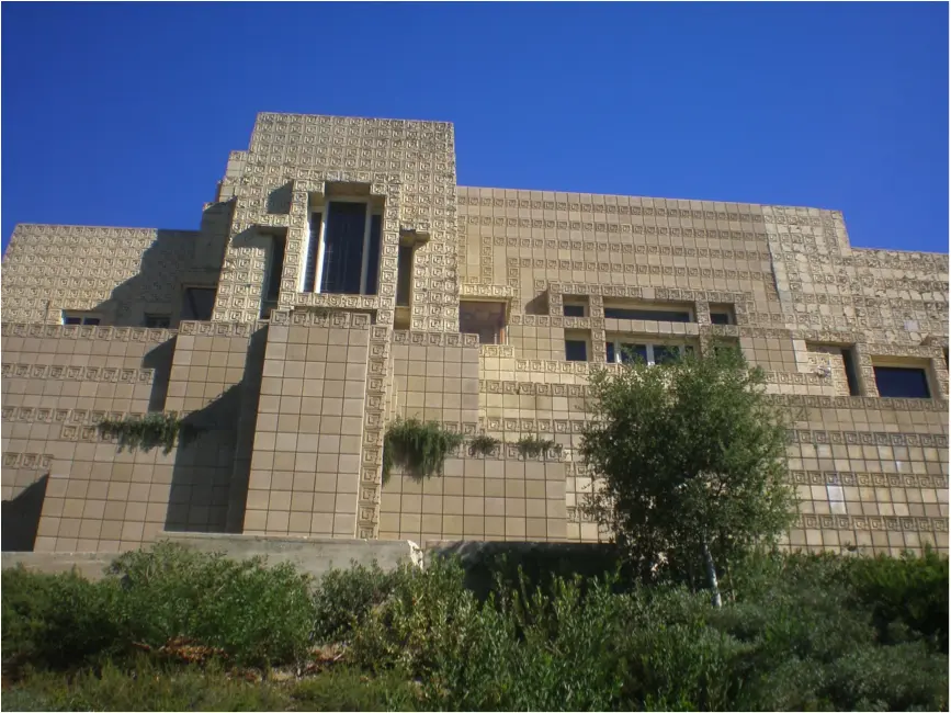 Frank Lloyd Wright’s “Ennis House” in the Hollywood Hills