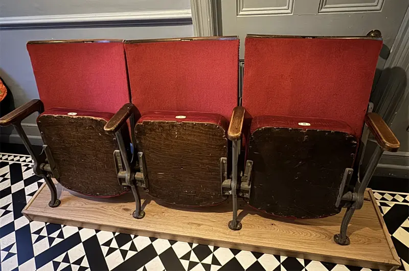 Vintage cinema seats