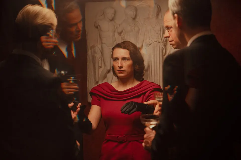 woman unknown interiors film set