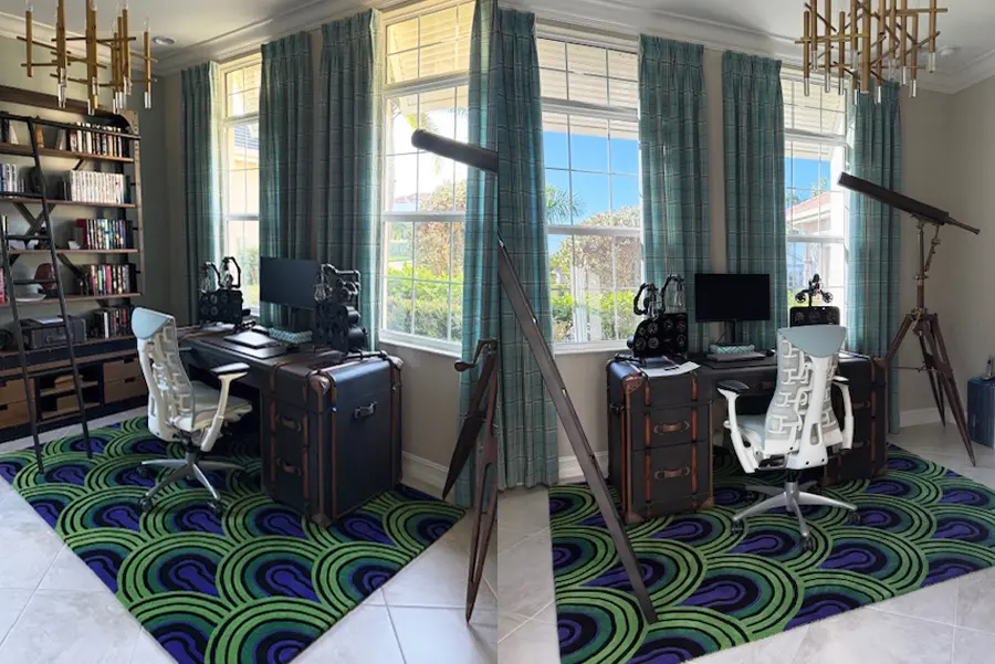 Room 237, hand-tufted 1 ply wool (1.82m x 2.44m / 6' x 8') in Florida, USA