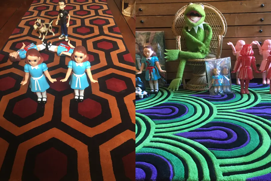 Our client Amsterdam wasn't content with just one The Shining rug and came back a few months later for another.