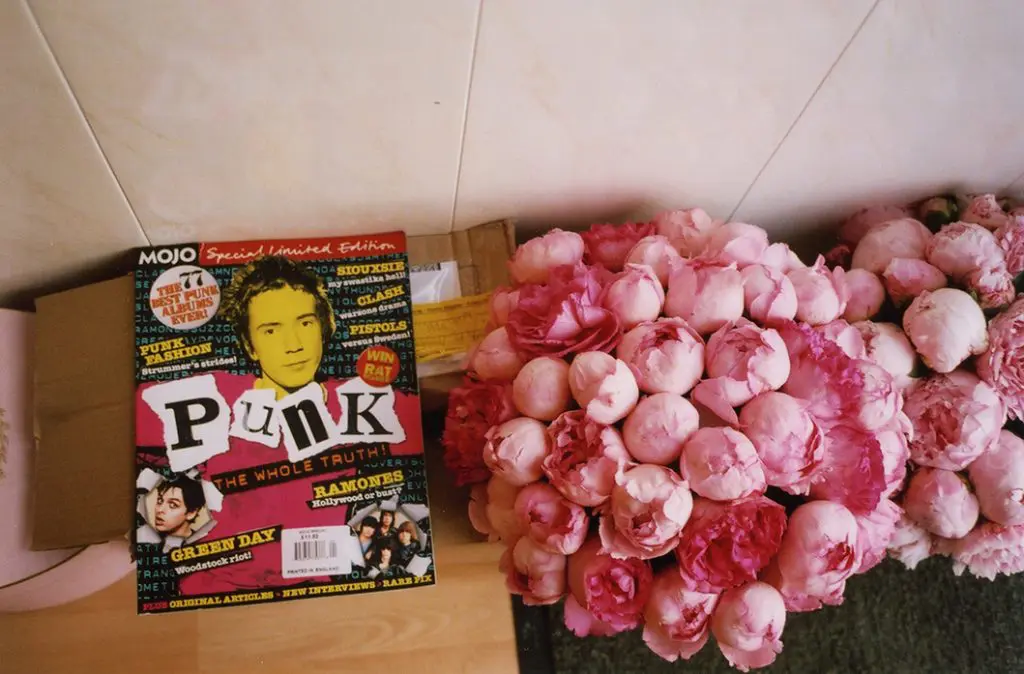 Punk and peonies: On the set of Marie Antoinette. Photo: Sofia Coppola
