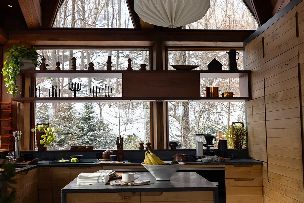 The kitchen area of the Crawford house in Verity