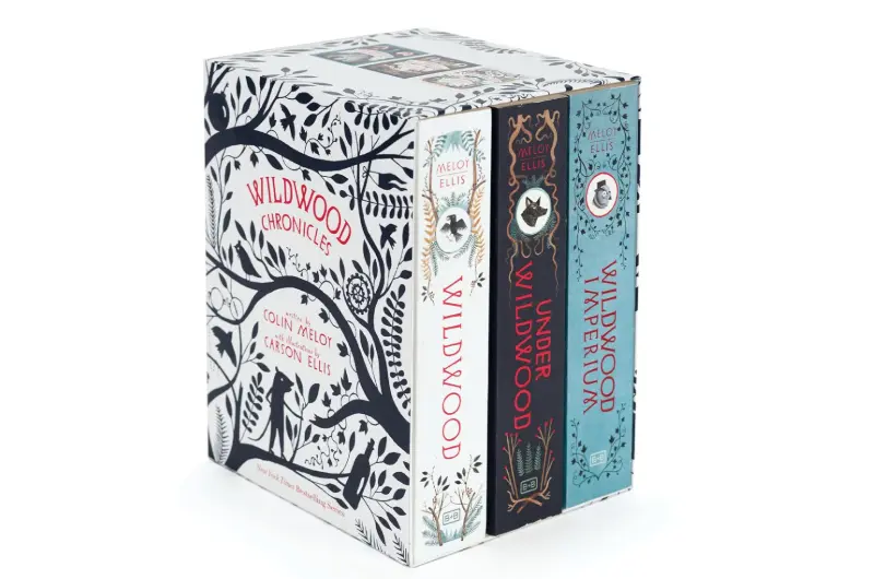 book illustrated world behind LAIKA’s stop-motion film Wildwood with this paperback box set of Colin Meloy and Carson Ellis’s bestselling trilogy: Wildwood, Under Wildwood and Wildwood Imperium.