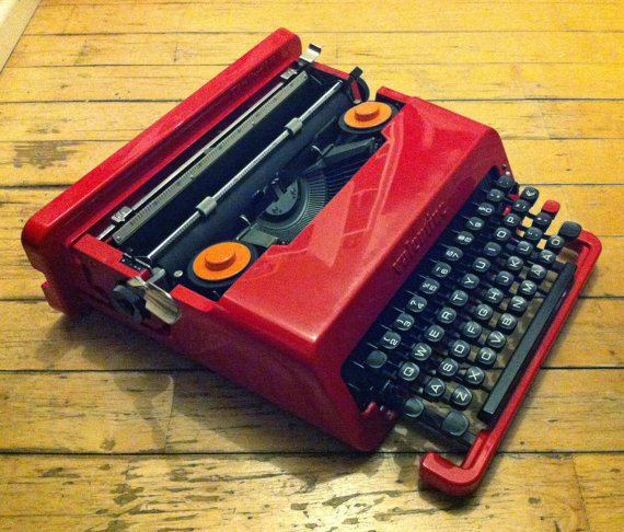 Glossy Sexy And Desirable An Original Olivetti Valentine Typewriter Makes A Perfect T