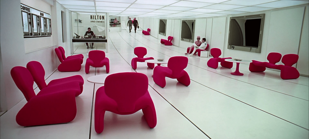 2001 a space odyssey space station lobby djinn chairs