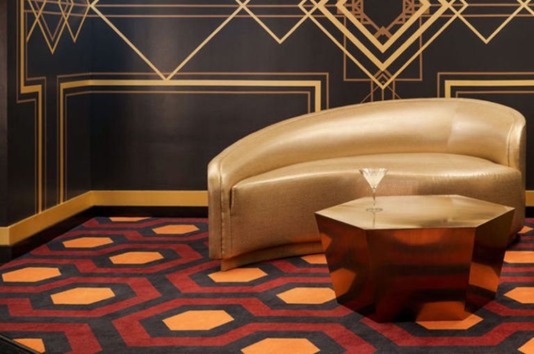 Hicks’ Hexagon officially licensed carpet, designed by David Hicks, as ...