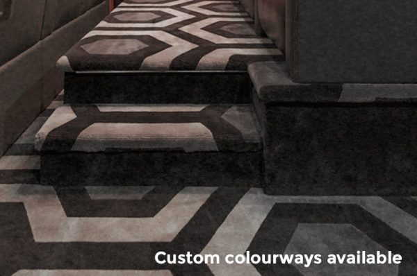 Hicks’ Hexagon officially licensed carpet, designed by David Hicks, as ...