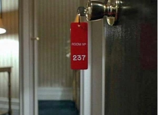 'The Shining' Room 237 Overlook Hotel Keychain – Red With White Print