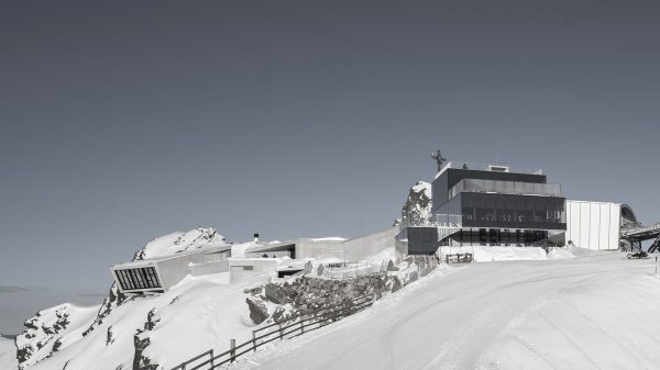 Immersive, minimalist mountaintop James Bond museum
