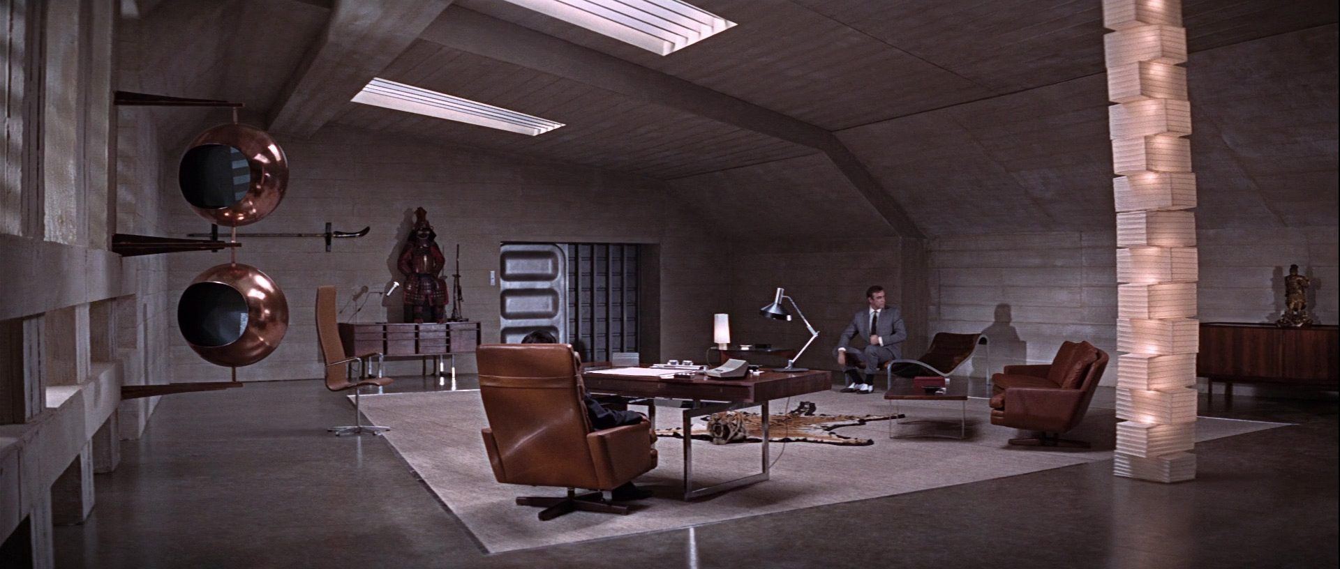 For sale: Bodil Kjær's handsome office desk as seen in three Bond movies -  Film and Furniture