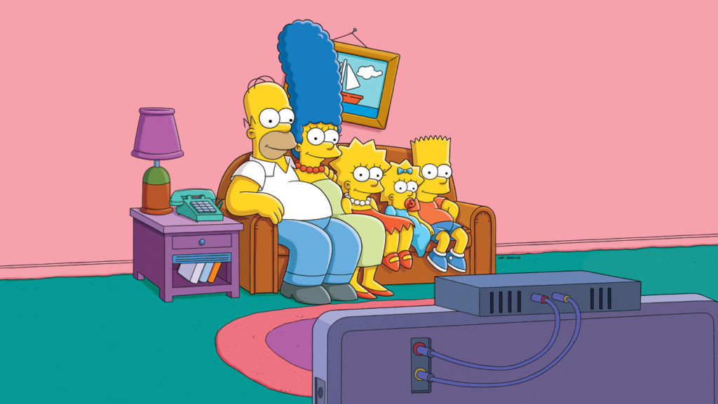 the simpsons couch sofa