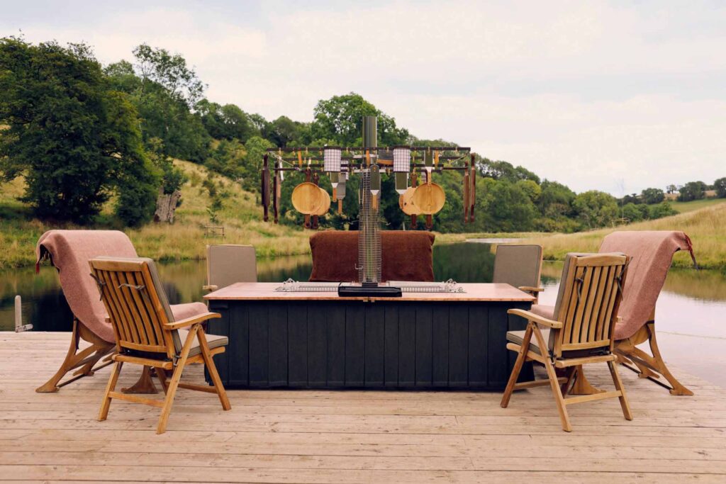 The WildTable 12 is the largest outdoor grill table from Cashmere Caveman