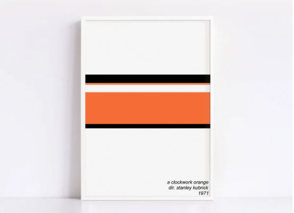 a clockwork orange minimalist poster