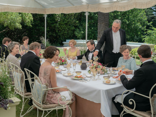 Alfresco dining in Downton Abbey: A New Era