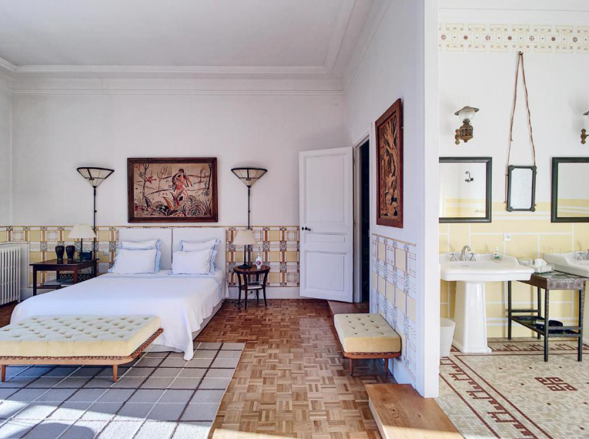 Bedroom beauty: Villa Rocabella as it looks in real life