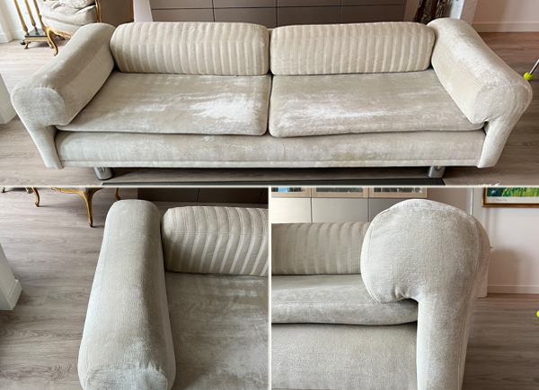 HK Diplomat sofa (Howard Keith) 1970s, vintage, recovered (Netherlands)