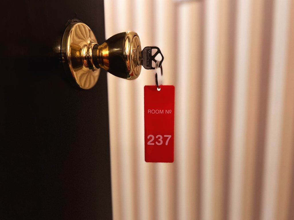 recreating the overlook hotel The door to Room 237 in the Veltz home