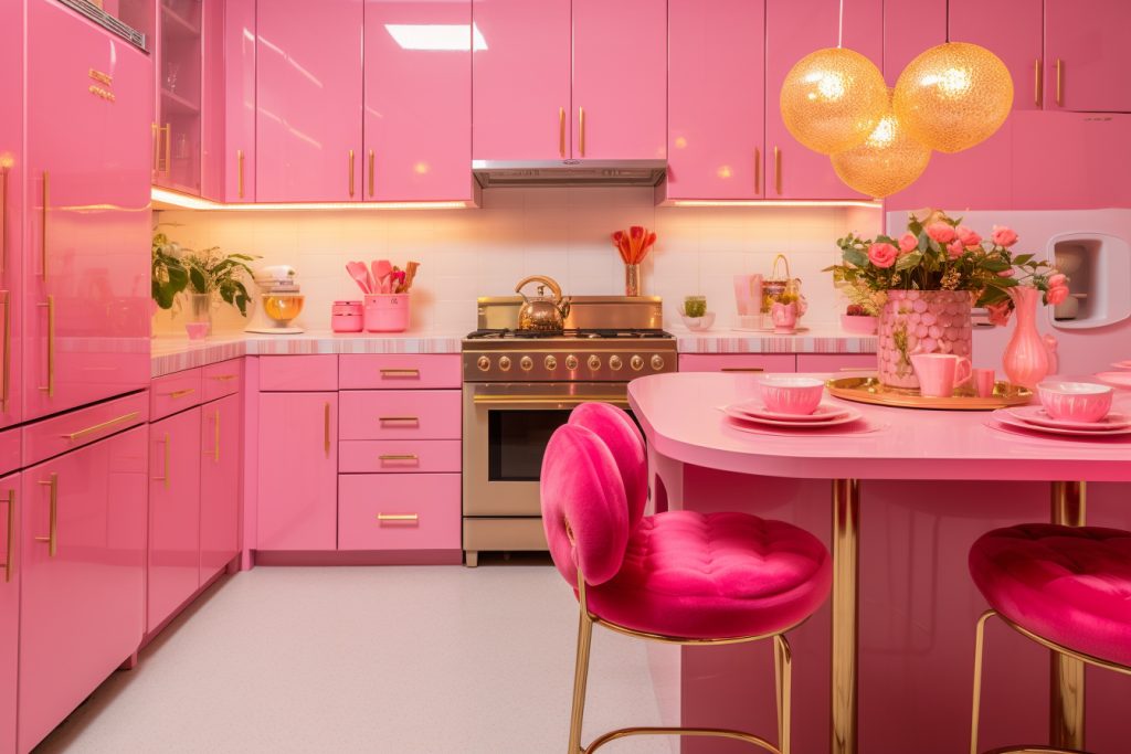 trendsetting kitchens inspired by Barbie
