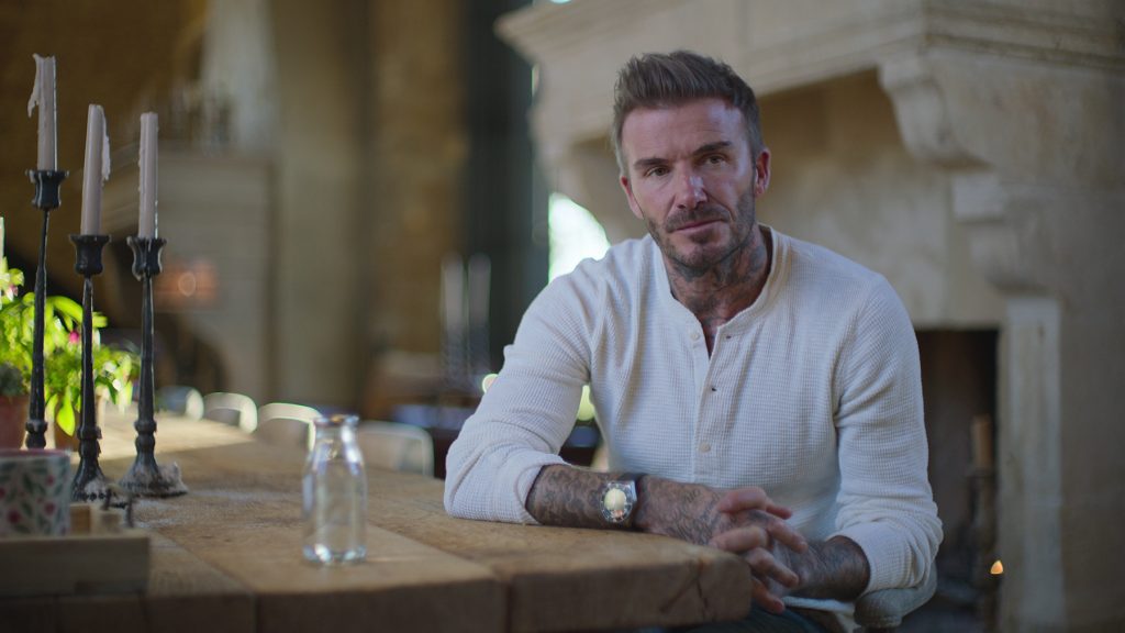 David Beckham in Netflix series Beckham. Image c/o Netflix