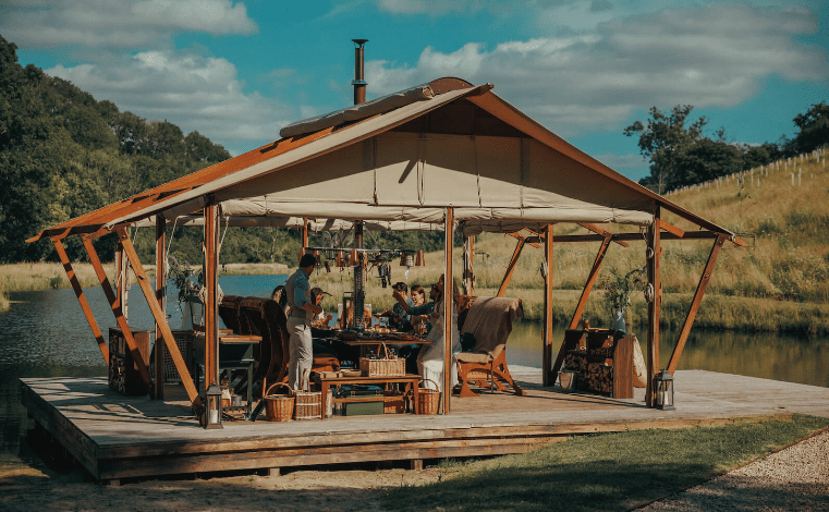 David Beckham's outdoor kitchen - Wildkitchen outdoor kitchen tent as seen in Beckahm film and furnitureWildkitchen outdoor kitchen tent as seen in Beckahm film and furniture