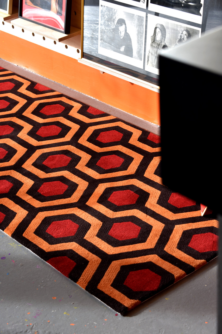 the shining exhibition at dorothy including the hicks hexagon carpet