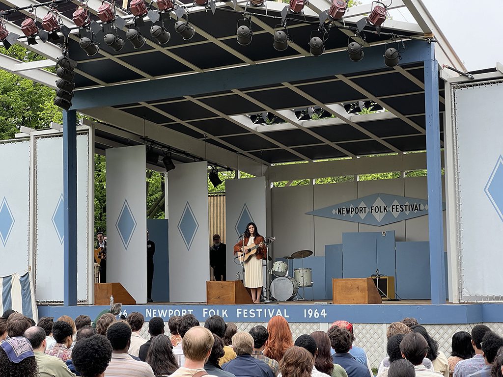 Newport Folk Festival film set