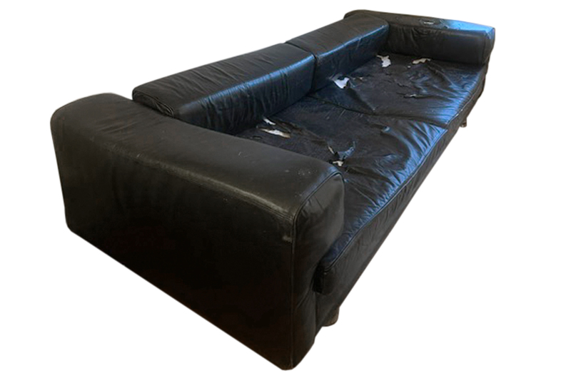 howard keith diplomat sofa black leather